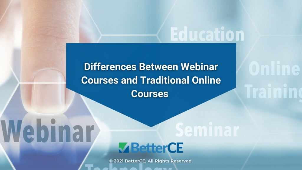 Featured-webinar-online education concept on digital interface- Differences Between Webinar Courses and Traditional Online Courses