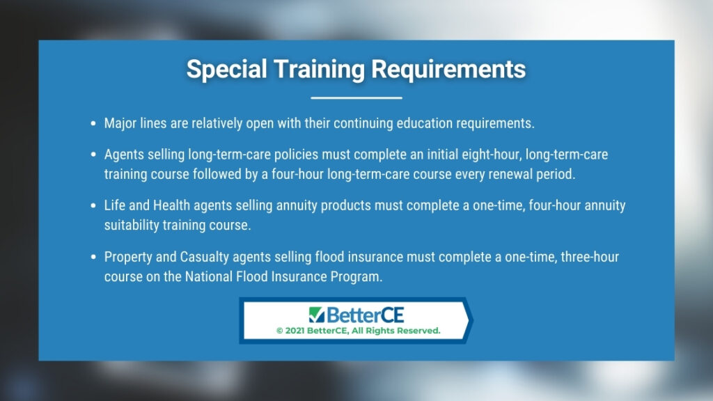 Callout 2- Special Training Requirements - 4 bullet points 
