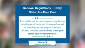 Callout 1- blurred background- Renewal Regulations-Every State Has Their Own