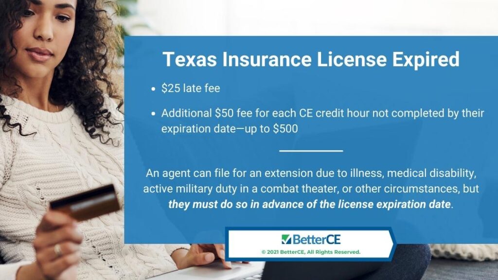 male holding credit card- Texas Insurance License Expired- 3 facts given