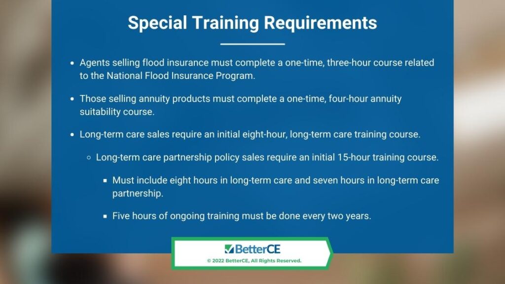 Callout 2- Special Training Requirements - 5 bullet points
