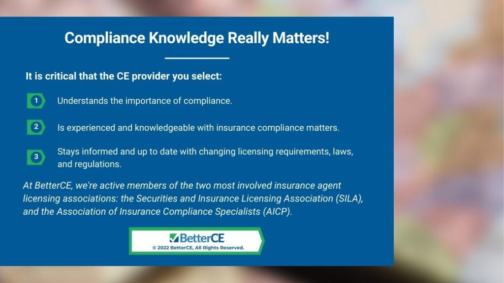 Callout 2: Compliance Knowledge Really Matters - 3 numbered points