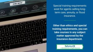 Callout 3: Special training requirements for Alabama insurance agents - facts from text