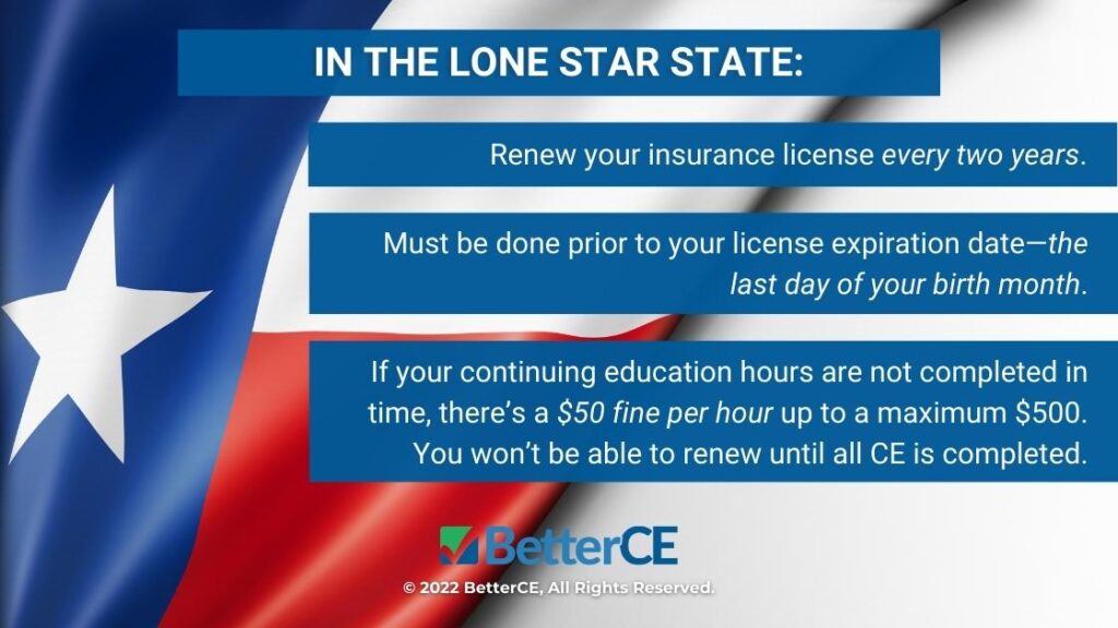Callout 1: Texas flag - In the Lone Star State- 3 facts about Texas insurance license renewal