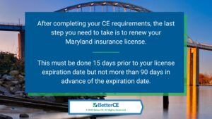 Callout 3: camera shot of bridge in Chesapeake City, Maryland- two facts about Maryland insurance license renewal