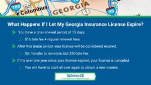 Callout 2: what happens if I let my Georgia insurance license expire? - 3 facts