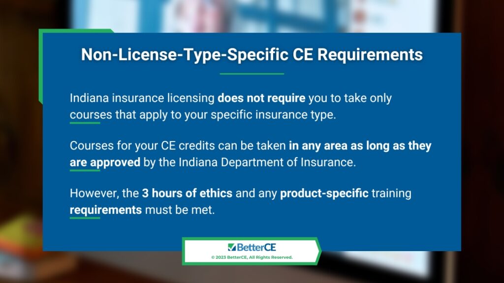 Callout 2: Non-license-type-specific CE requirements- three facts listed