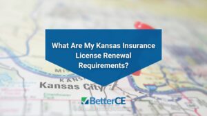 Featured: Map of Kansas- What are my Kansas insurance license renewal requirements